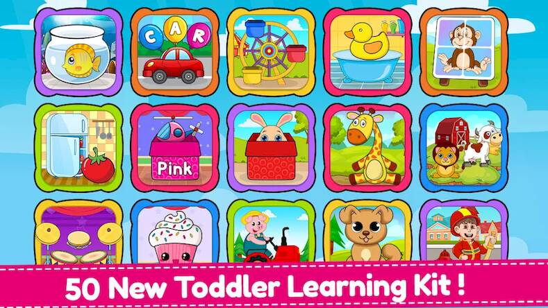 Скачать взломанную Toddler Games: 2-5 Year Kids [Много денег] MOD apk на Андроид