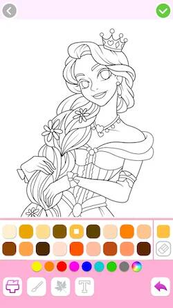Скачать взломанную Princess Coloring:Drawing Game [Мод меню] MOD apk на Андроид
