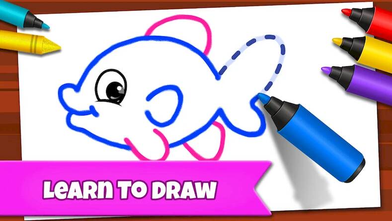 Скачать взломанную Drawing Games: Draw & Color [Много денег] MOD apk на Андроид
