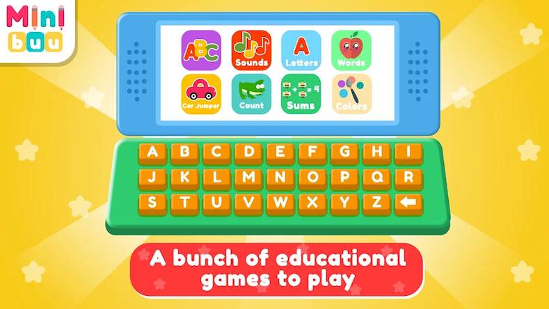 Скачать взломанную Kids Computer - Fun Games [Много монет] MOD apk на Андроид