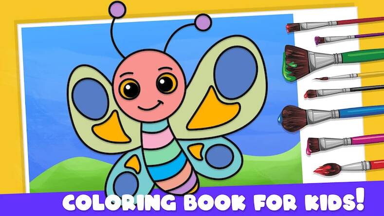 Скачать взломанную Coloring Book Games for Kids [Мод меню] MOD apk на Андроид