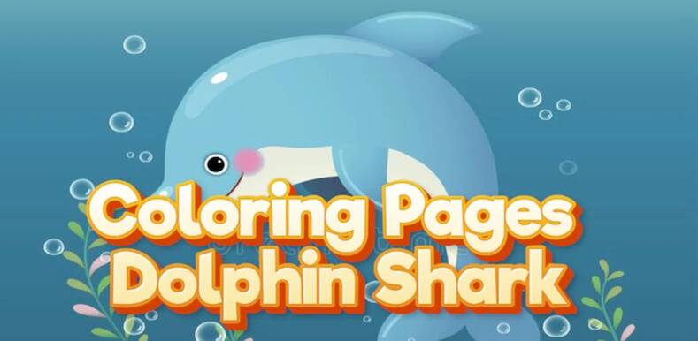 Скачать взломанную Coloring Pages Dolphin Shark [Много денег] MOD apk на Андроид