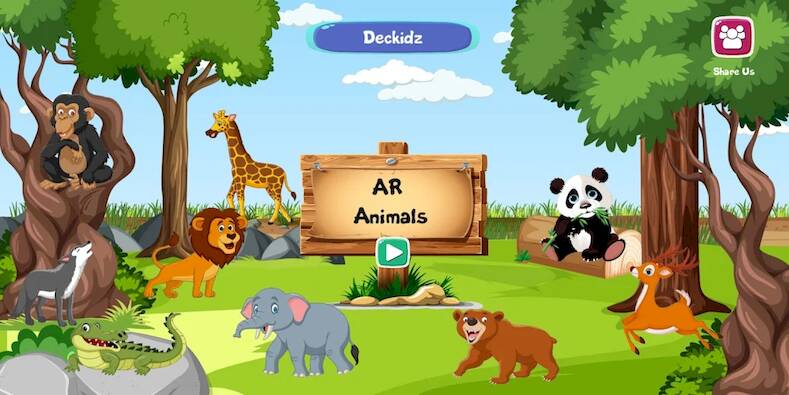 Скачать взломанную AR Animals By Deckidz [Мод меню] MOD apk на Андроид