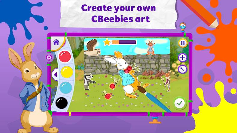 Скачать взломанную CBeebies Get Creative: Paint [Много монет] MOD apk на Андроид