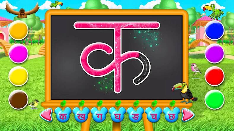 Скачать взломанную Hindi Alphabets Learn & Write [Бесплатные покупки] MOD apk на Андроид