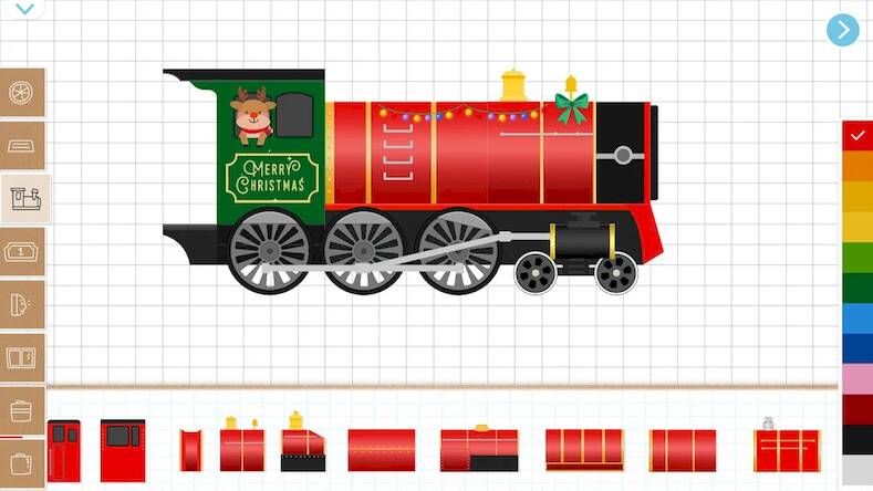 Скачать взломанную Рождественский поезд для детей [Много монет] MOD apk на Андроид