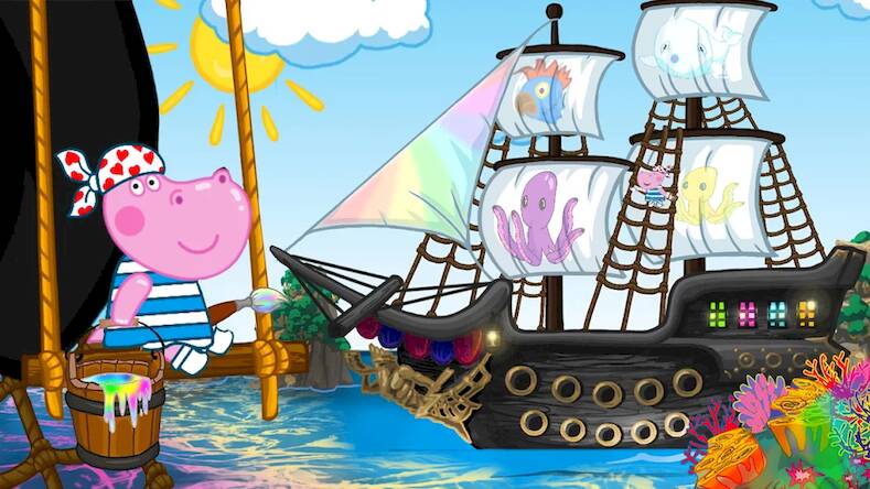 Скачать взломанную Сокровища пиратов Сказки детей [Бесплатные покупки] MOD apk на Андроид